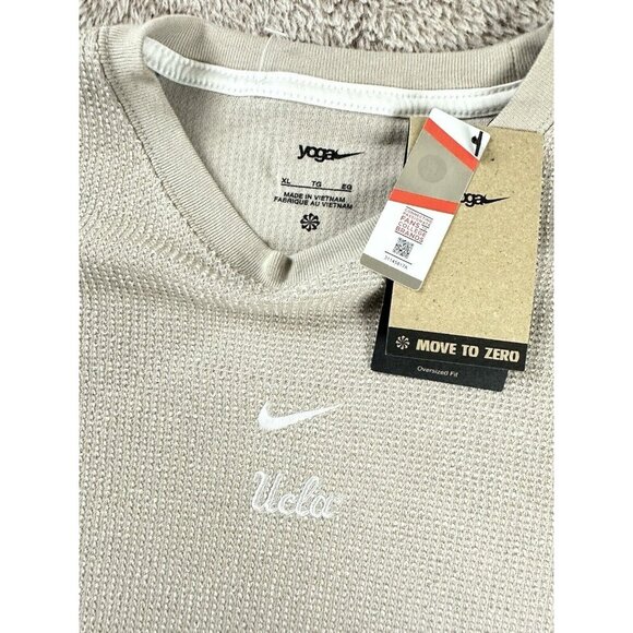NIKE WOMEN'S UCLA YOGA COLLEGE SWEATSHIRT CREAM SIZE XL NEW - Picture 5 of 13
